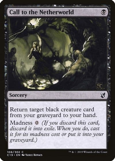 Call to the Netherworld Commander 2019 Magic card