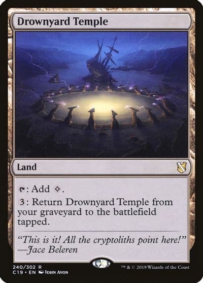 Drownyard Temple Commander 2019 Magic card