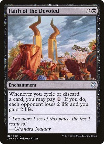 Faith of the Devoted Commander 2019 Magic card