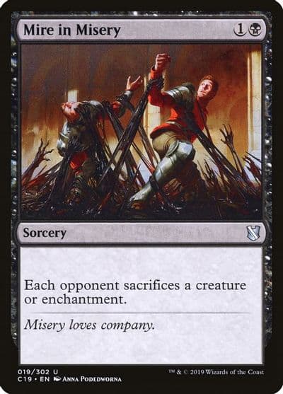 Mire in Misery Commander 2019 Magic card