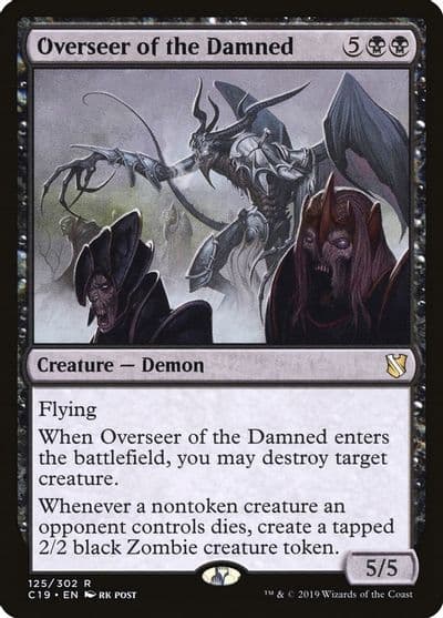 Overseer of the Damned Commander 2019 Magic card