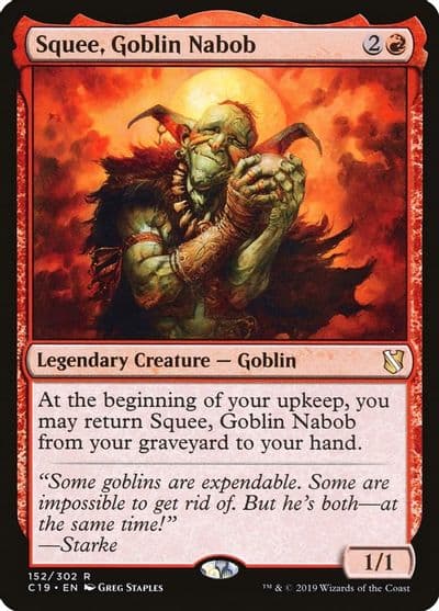 Squee Goblin Nabob Commander 2019 Magic card