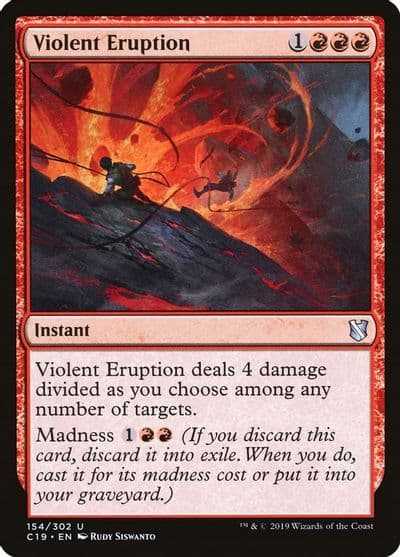Violent Eruption Commander 2019 Magic card