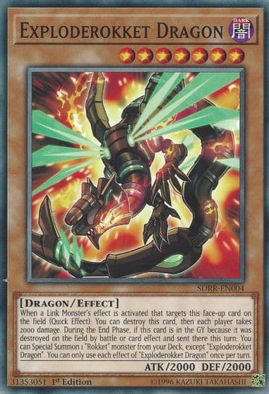 Exploderokket Dragon Structure Deck: Rokket Revolt Yu-Gi-Oh! card