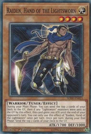 Raiden Hand of the Lightsworn Structure Deck: Rokket Revolt Yu-Gi-Oh! card