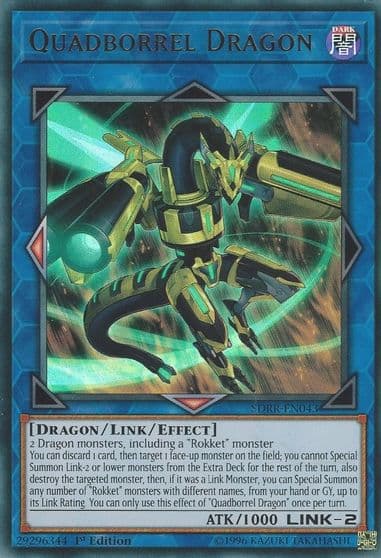 Quadborrel Dragon Structure Deck: Rokket Revolt Yu-Gi-Oh! card