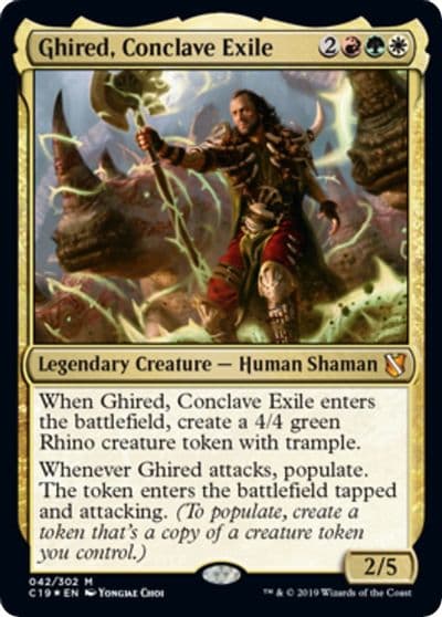 Ghired Conclave Exile Commander 2019 Oversize Cards Magic card