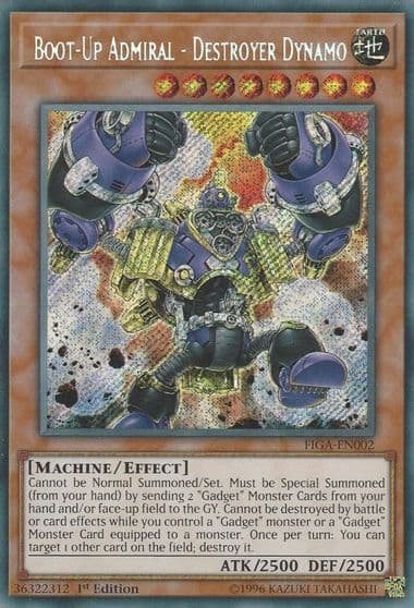 Boot Up Admiral Destroyer Dynamo Fists of the Gadgets Yu-Gi-Oh! card