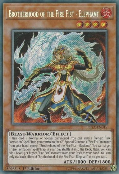 Brotherhood of the Fire Fist Elephant Fists of the Gadgets Yu-Gi-Oh! card