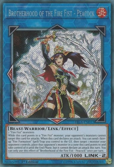 Brotherhood of the Fire Fist Peacock Fists of the Gadgets Yu-Gi-Oh! card