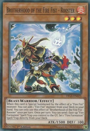 Brotherhood of the Fire Fist Rooster Fists of the Gadgets Yu-Gi-Oh! card