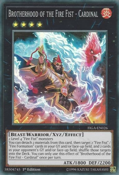 Brotherhood of the Fire Fist Cardinal Fists of the Gadgets Yu-Gi-Oh! card
