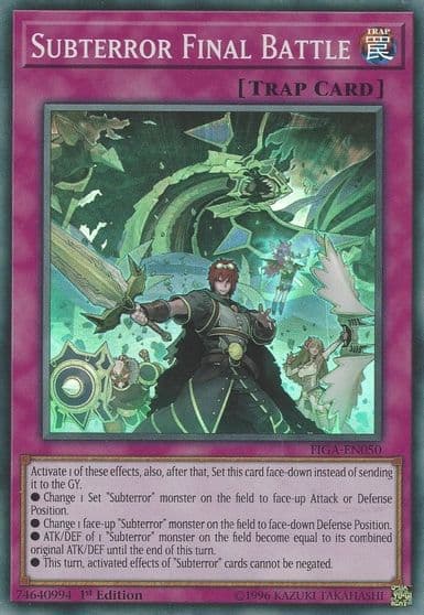 Subterror Final Battle Fists of the Gadgets Yu-Gi-Oh! card