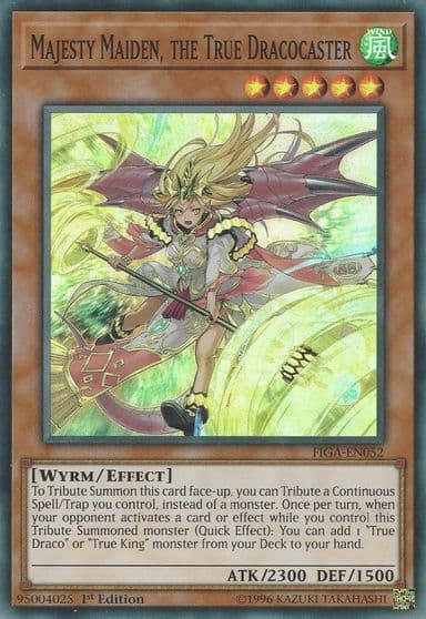 Majesty Maiden the True Dracocaster Fists of the Gadgets Yu-Gi-Oh! card