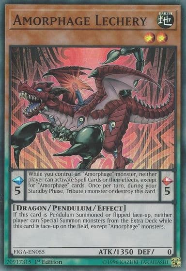 Amorphage Lechery Fists of the Gadgets Yu-Gi-Oh! card