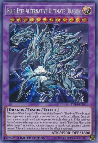Blue Eyes Alternative Ultimate Dragon 2019 Gold Sarcophagus Tin Yu-Gi-Oh! card