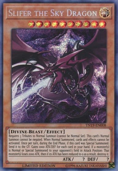 Slifer the Sky Dragon 2019 Gold Sarcophagus Tin Yu-Gi-Oh! card