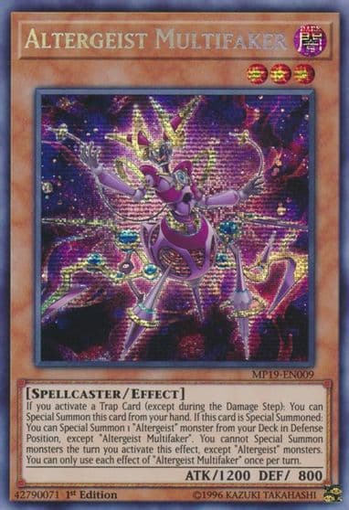 Altergeist Multifaker 2019 Gold Sarcophagus Tin Mega Pack Yu-Gi-Oh! card