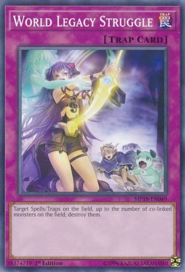 World Legacy Struggle 2019 Gold Sarcophagus Tin Mega Pack Yu-Gi-Oh! card