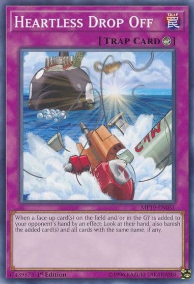 Heartless Drop Off 2019 Gold Sarcophagus Tin Mega Pack Yu-Gi-Oh! card