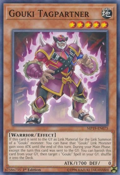Gouki Tagpartner 2019 Gold Sarcophagus Tin Mega Pack Yu-Gi-Oh! card