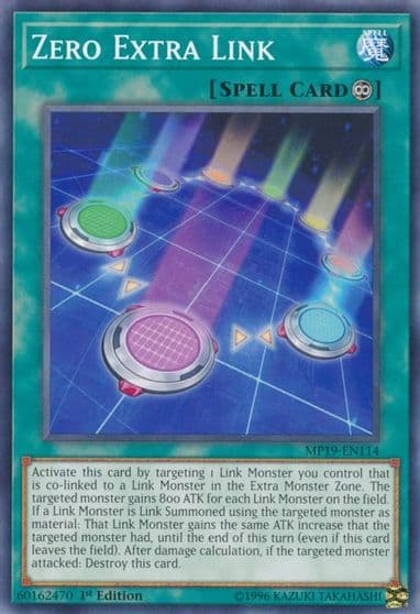 Zero Extra Link 2019 Gold Sarcophagus Tin Mega Pack Yu-Gi-Oh! card