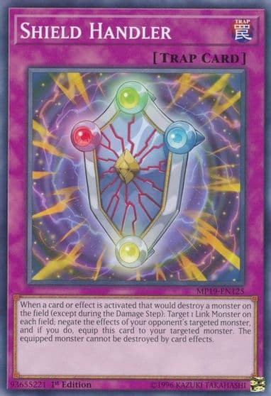 Shield Handler 2019 Gold Sarcophagus Tin Mega Pack Yu-Gi-Oh! card