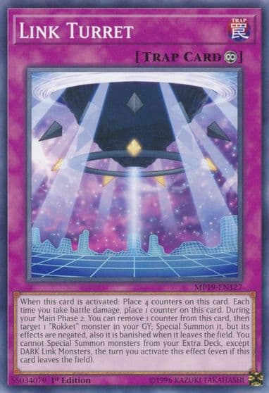 Link Turret 2019 Gold Sarcophagus Tin Mega Pack Yu-Gi-Oh! card
