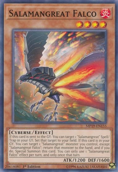 Salamangreat Falco 2019 Gold Sarcophagus Tin Mega Pack Yu-Gi-Oh! card