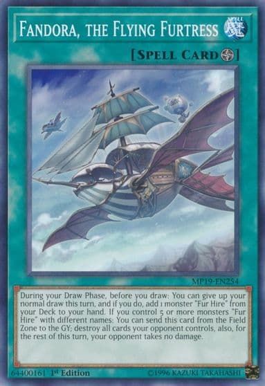 Fandora the Flying Furtress 2019 Gold Sarcophagus Tin Mega Pack Yu-Gi-Oh! card