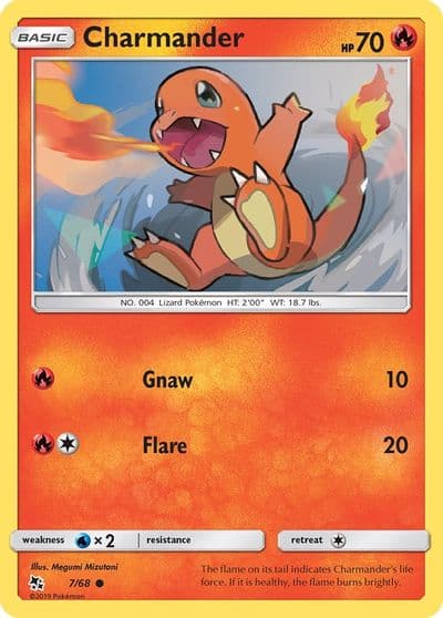 Charmander Hidden Fates Pokemon card
