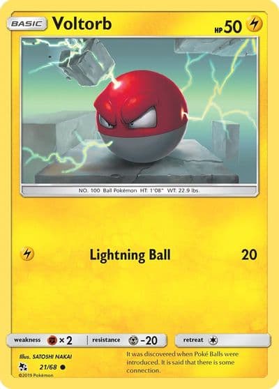 Voltorb Hidden Fates Pokemon card
