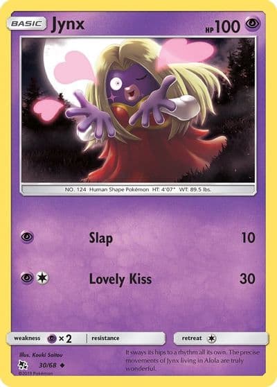 Jynx Hidden Fates Pokemon card
