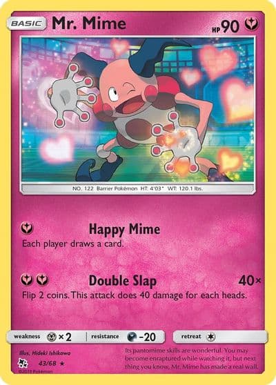 Mr. Mime Hidden Fates Pokemon card