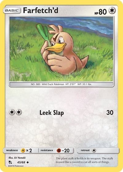 Farfetch'd Hidden Fates Pokemon card
