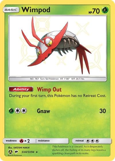 Wimpod Hidden Fates: Shiny Vault Pokemon card