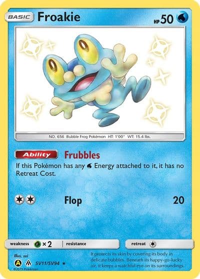 Froakie Hidden Fates: Shiny Vault Pokemon card