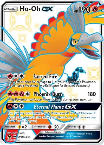 Ho-Oh GX Hidden Fates: Shiny Vault Pokemon card