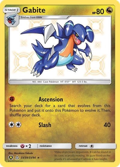 Gabite Hidden Fates: Shiny Vault Pokemon card