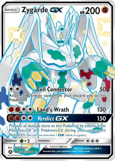 Zygarde GX Hidden Fates: Shiny Vault Pokemon card