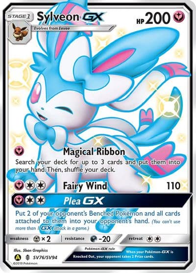 Sylveon GX Hidden Fates: Shiny Vault Pokemon card