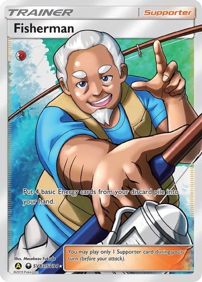 Fisherman Hidden Fates: Shiny Vault Pokemon card
