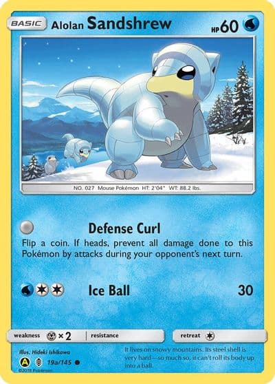 Alolan Sandshrew - 19a/145 Alternate Art Promos Pokemon card
