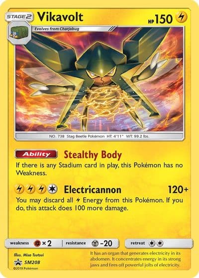 Vikavolt - SM208 SM Promos Pokemon card
