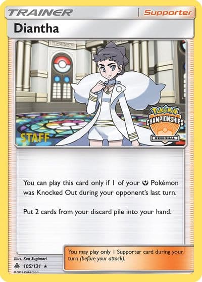 Diantha (Regional Championships) [Staff] League & Championship Cards Pokemon card