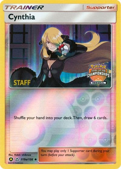 Cynthia - 119a/156 (Regional Championships) [Staff] League & Championship Cards Pokemon card