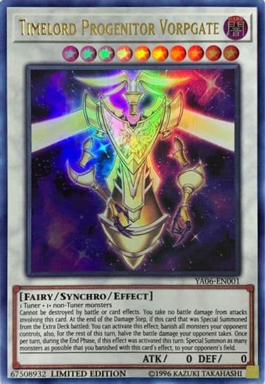 Timelord Progenitor Vorpgate Yu-Gi-Oh! ARC-V Promo Cards Yu-Gi-Oh! card