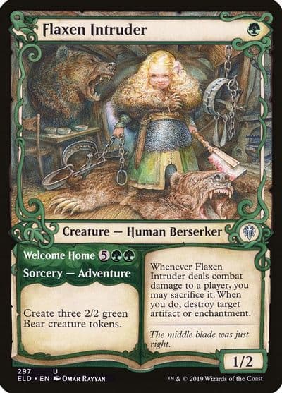 Flaxen Intruder Showcase Throne of Eldraine Magic card