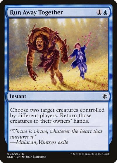 Run Away Together Throne of Eldraine Magic card