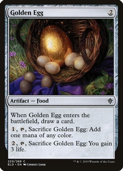 Golden Egg Throne of Eldraine Magic card